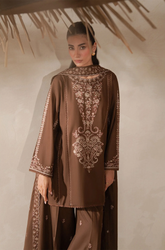 BEECHTREE - Winter 3PC Dhanak Embroidered Suit - SS0482